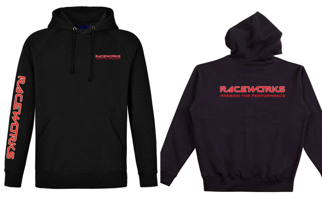 RACEWORKS BLACK HOODIE